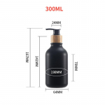 500 ml seebi dosaator paksendatud korduvt&auml;idetav &scaron;ampooni pumba pudel seebipumba paak k&auml;tepesu vannitoa tarvikud 300ml-set1
