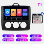 Androidi autoraadio Ford Focus EXI MT 2 3 Mk2 Mk3 jaoks 2004-2011 Multimeediumipleieri peaseade Stereo GPS Navigatsioon BT WIFI 1+16GB 1+16GB,MT must