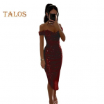 Naiste &otilde;htukleit avatud &otilde;lgadega varrukateta avatud &otilde;lgadega slim fit litritega ebakorrap&auml;rase &auml;&auml;rega vasikapikkusega madala dekolteega balli pulmapeo pidulikuks s&uuml;ndmuseks midi XL tumesinine v&auml;rv