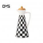 400/800 ml keraamiline &otilde;lijaotur Pudel Tolmukindel disain K&auml;sitsi valmistatud keraamiline &otilde;likann k&ouml;&ouml;gis k&uuml;psetamiseks Oliivi&otilde;li Sojakaste &auml;&auml;dikas Cruet S&auml;ilituspurk 400ML A