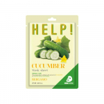 BERGAMO Help! Cucumber Mask Sheet 25 ml - Wygładzająca maska w płachcie z ekstraktem z og&oacute;rka BERGAMO HELP!