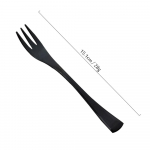 K&otilde;ik stiilid 1-osaline must s&ouml;&ouml;giriistade komplekt 18/10 roostevabast terasest l&auml;&auml;ne toidu lauan&otilde;ude komplektid praad v&otilde;i nuga kahvel lusikas s&ouml;&ouml;gin&otilde;ud Cake Fork
