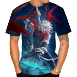 Mood Meeste Suvine T&auml;navar&otilde;ivas 3D-tr&uuml;kk Anime Naruto L&uuml;hikeste Varrukatega T-s&auml;rk L