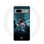 Coque Maniacase pour Google Pixel 7a Tanjiro nezuko demon slayer