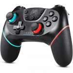 Manette sans fil pour Nintendo Switch, Bluetooth Manette Switch Pro Noir