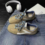 Naiste tossud Br&auml;ndi spordijalatsid S&uuml;gis uued seemisnahast vabaaja jalan&otilde;ud Disainer Klassikaline paelad Jooksvad Zapatillas Mujer 35