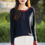 Naiste ka&scaron;miirist kampsun Qinghe ka&scaron;miir 50% vill 50% siid Naiste s&uuml;gistalvine ka&scaron;miirist pullover pehme ja soe M hall v&auml;rv