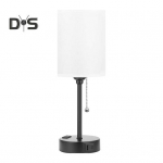 Voodilamp USB-pordiga, h&auml;mardatav, 3 v&auml;rvitemperatuuri, v&auml;relusvaba, silmade kaitse LED lugemisvalgusti, &ouml;&ouml;lamp US Plug valge