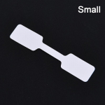 100 tk Valge hinnasildi sildid koos rippuvate stringidega Ehted Kirjatarbed Kingalapp Small