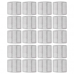 20 tk telliskiviseintele m&otilde;eldud telliskivide tuulutusavade katteid roostevabast terasest saab l&otilde;igata v&otilde;i laduda, et t&auml;ita erineva suurusega tuulutusavad, seinapilude t&auml;iteained, telliskivi 20PCS