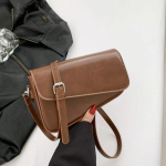 T&ouml;&ouml;les&otilde;idu T&otilde;mblukuga PU Naiste &Otilde;lakotid Vabaaja Crossbody Kotid Naistele Kevad Uus P&otilde;hiline Stiil brown
