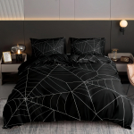 Pehme tekikoti komplekt 1*Tekikott + 2*Padjap&uuml;&uuml;r &Auml;mblikuv&otilde;rgu Digitr&uuml;kiga Voodipesu Komplekt Mugav Tekikott Magamistoa jaoks 135X200cm