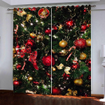 Multikas Lumemees R&otilde;&otilde;msa j&otilde;ulupuu ilutulestiku aknakardinad lastele Magamistuba Elutuba Vannituba K&ouml;&ouml;k Uksesaal Kodukaunistus W50 X H130(CM)X2&Hook