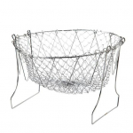 Kokkupandav salatikorv roostevabast terasest k&ouml;&ouml;k praetud toidus&otilde;el Roostekindel &otilde;lifiltri korv puuviljade jaoks friikartulid k&ouml;&ouml;giviljad h&otilde;be