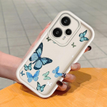 Pehme silikoonist ruudukujulise redeliga printimismustriga telefoni korpus, t&auml;iskaanega kaamera p&otilde;rutuskindel kaitse kummist &uuml;mbris Xiaomi Redmi jaoks Xiaomi Poco C40 pruun