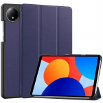 Xiaomi Redmi Pad SE 8.7 Case 2024 jaoks, uus PU-nahast kolmekordselt kokkupandav statiivi tahvelarvuti kate Funda Redmi pad se 8,7-tollise nutika &uuml;mbrise jaoks Redmi Pad SE 8.7 tumesinine v&auml;rv