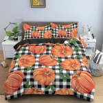 K&otilde;rvitsavoodipesukomplekt Halloweeni dekoratsioon Tekikotikomplekt Voodikomplekt Tekikott 2 padjap&uuml;&uuml;riga Tekk Voodipesukomplektid &Uuml;hekohaline Kuninganna 218x177cm 86x70in