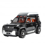 1/24 BYD Yangwang U8 maastur Sulamist auto mudel Valatud metallist m&auml;nguasi Uue energia maastikuautod Auto mudel Heli ja valgustusega Laste kingitus 1/24-Size:21.5*8.7*9.3cm must