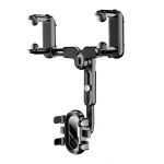 Auto tahavaatepeegli telefonihoidja Reguleeritav telefonihoidja kinnitus mobiiltelefoni GPS-i tugialusele Auto sisemise tarvik must