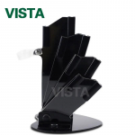 Keraamiline noahoidja, must akr&uuml;&uuml;lstatiiv 3 4 5 6-tollisele kokanoale koos koorijaga S&auml;ilitus- ja s&ouml;&ouml;giriistade plokk-k&uuml;psetust&ouml;&ouml;riist