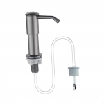 Built in Sink Soap Dispenser with Extension Tube for Home Bathroom Kitchen Argent