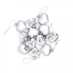 12 tk. J&otilde;ulupuu toakaunistus Armastuse kujuline pallikaunistus Rekvisiidid J&otilde;ulud ARI 12pcs/set kuld