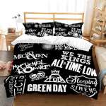 Green Day ' AMERICAN IDIOT Voodipesukomplekt &Uuml;hekohaline Kaksik T&auml;issuuruses Kuninganna Kuningsuuruses Voodikomplekt T&auml;iskasvanu Laps Magamistuba Tekikoti Komplektid Voodilina Komplekt 200X230cm-3pcs