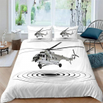 Lennukite tekikate Lennukid, mis v&otilde;itlevad &otilde;hulennunduses Lennujaama helikopterid ja reaktiivlennukid Multifilmi stiilis tuba, kaunistus poistele t&uuml;drukutele kingitus 140x210cm 2pcs