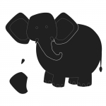 Matrice de d&eacute;coupe &eacute;l&eacute;phant