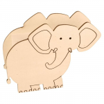 Tirelire &eacute;l&eacute;phant en bois