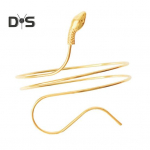 Metallist spiraaliga &otilde;lavarre k&auml;ev&otilde;ru keerlev spiraalne ussi k&auml;epael, reguleeritav avatud mansett k&auml;ev&otilde;ru k&auml;ev&otilde;ru naistele s&otilde;branna naine t&uuml;tar kuldne