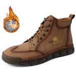 K&auml;sitsi valmistatud l&otilde;hestatud nahast saapad Meeste jalan&otilde;ud Mugavad poolsaapad meestele vabaajajalatsid Suure suurusega t&ouml;&ouml;riistakingad 39