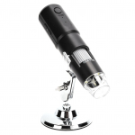 WiFi traadita mikroskoop, kaasaskantav 1000x suumiga suurendusega 8 LED luup koos alusega