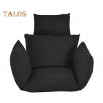 Munatooli padi Kiiktooli padi peatoega Pestav rippuv korv istmepadja vahetus terrassi aia munatoolile helehall v&auml;rv