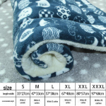 Lemmiklooma voodi: Universaalne flanellmatt kassidele ja koertele, soe aastaringselt M 47*33cm (up to 6 jin)