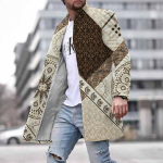 Kevadine uus meeste tasku mitmek&uuml;lgne igap&auml;evane retro p&uuml;stkrae keskmine pikk villane mantel meeste vabaaja mantel meeste riided M