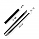 Auto vin&uuml;&uuml;lkleepsud kapoti dekoorkleebised kaunistavad vin&uuml;&uuml;l pikk riba ukse dekoorkleebis kahepoolse teibiga auto tarvikute jaoks 3pcs Stickers