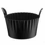 Air Fryer Egg Poacher Silikoonist koogik&uuml;psetustopsid Mittenakkuvad muffinivormid Korduvkasutatavad ramekiinid &otilde;hufrit&uuml;&uuml;ri ahjudele 1pc must