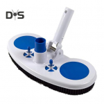 Basseinipuhastushari &otilde;hur&otilde;hu v&auml;hendusventiiliga, vedruga lukustusklamber, igak&uuml;lgsed harjased, puhastusk&auml;sn valge