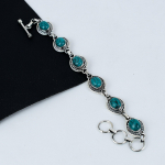 Kaunis T&uuml;rkiisikivist K&auml;sit&ouml;&ouml;na Valmistatud 925 Sterling H&otilde;bedast K&auml;ev&otilde;ru, Roosa L&auml;ikega Labradoriit K&auml;ev&otilde;ru Abikaasale, Unisex K&auml;ev&otilde;ru, J&otilde;ulukingitused 8" sinine