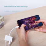 Biaz Lightning-3,5 mm k&otilde;rvaklappide adapter: Toetab k&otilde;nesid, laadimist ja muusikat. valge