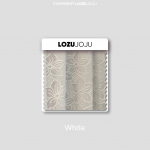 1 tk LOZUJOJU Kirsi&otilde;ite mustriga žakaarkangas Valge t&uuml;ll Pooll&auml;bipaistev &otilde;huke kardin elutuppa, magamistuppa, r&otilde;duaknale, kodukaunistus 100x130cm valge