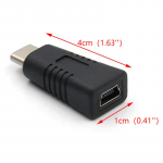 Mini-USB emane C-t&uuml;&uuml;pi isane adapter Mini T-t&uuml;&uuml;pi emane andmekaabli k&uuml;lge