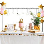 over Table Rod Stand with Clamps Arch 100Pcs Balloons Adjustable for Anniversary