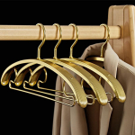 5 TK Alumiiniumisulamist Mantliriputid, Kerge Luksus 2,2 cm Lai &Otilde;lg Esitlusriidepuu P&uuml;kstele S&auml;rgile Pulmakleidile, Riiete Korraldaja 5pcs kuld