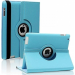 Coque Rotative 360 Bleu Clair pour Apple iPad AIR 1 / AIR 2 - Housse Etui Protection Fermerture Elastique Phonillico&reg;