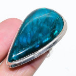 Blue Labradorite Handmade 925 Sterling Silver Jewelry Ring Size 9 q6b94