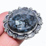 Larvikite Stone Handmade 925 Sterling Silver Jewelry Ring Size 9 j2p02
