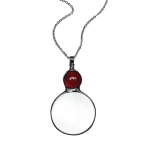 Vanaaegne Luubi Ripats Kaelakee Lugemiseks N&auml;gemispuudega Inimestele Luubi Kaelakee Vanaema Ema Kingitus 5X