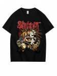 Slipknots Mustriga T-s&auml;rk Y2K vintage t&auml;navamood Vabaaja l&otilde;ikega heavy metal topid Unisex ja Naiste T-s&auml;rgid Naiste riided 2XL